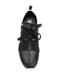 Chaussures de sport noires et blanches Karl Lagerfeld