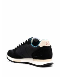 Chaussures de sport noires et blanches Sun 68