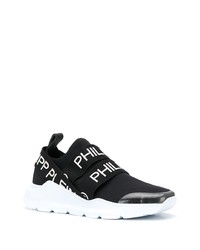 Chaussures de sport noires et blanches Philipp Plein