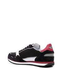 Chaussures de sport noires et blanches Emporio Armani