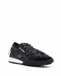 Chaussures de sport noires et blanches DSQUARED2