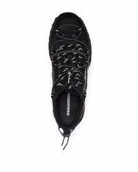 Chaussures de sport noires et blanches DSQUARED2