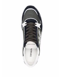 Chaussures de sport noires et blanches Emporio Armani