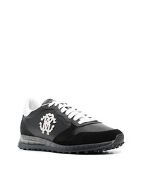 Chaussures de sport noires et blanches Roberto Cavalli