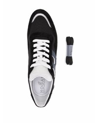 Chaussures de sport noires et blanches Hogan