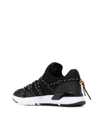 Chaussures de sport noires et blanches VERSACE JEANS COUTURE