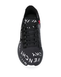 Chaussures de sport noires et blanches Givenchy