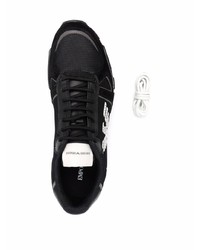 Chaussures de sport noires et blanches Emporio Armani