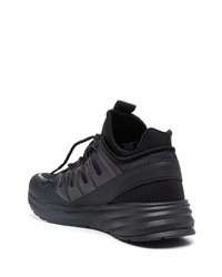 Chaussures de sport noires et blanches Ea7 Emporio Armani