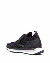 Chaussures de sport noires et blanches Ea7 Emporio Armani