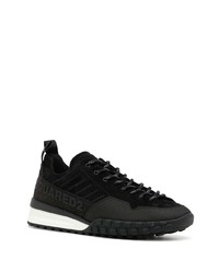 Chaussures de sport noires et blanches DSQUARED2