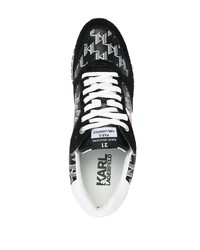 Chaussures de sport noires et blanches Karl Lagerfeld