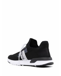 Chaussures de sport noires et blanches VERSACE JEANS COUTURE