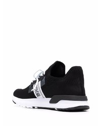 Chaussures de sport noires et blanches VERSACE JEANS COUTURE