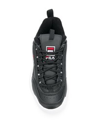 Chaussures de sport noires et blanches Fila