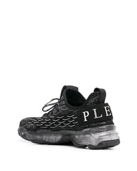 Chaussures de sport noires et blanches Philipp Plein