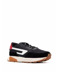 Chaussures de sport noires et blanches Diesel