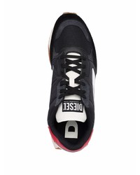 Chaussures de sport noires et blanches Diesel