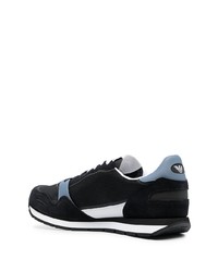 Chaussures de sport noires et blanches Emporio Armani