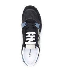 Chaussures de sport noires et blanches Emporio Armani