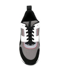 Chaussures de sport noires et blanches Marni