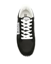 Chaussures de sport noires et blanches VERSACE JEANS COUTURE