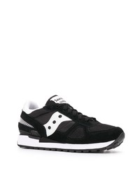 Chaussures de sport noires et blanches Saucony