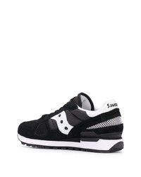 Chaussures de sport noires et blanches Saucony