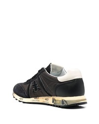 Chaussures de sport noires et blanches Premiata