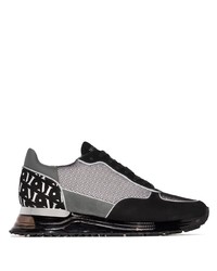 Chaussures de sport noires et blanches Mallet