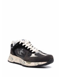 Chaussures de sport noires et blanches Premiata