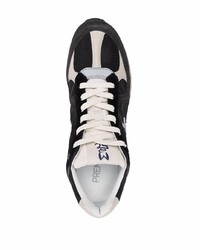 Chaussures de sport noires et blanches Premiata