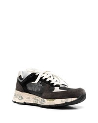 Chaussures de sport noires et blanches Premiata