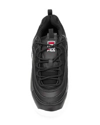 Chaussures de sport noires et blanches Fila