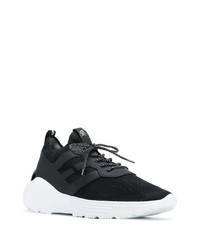 Chaussures de sport noires et blanches Hogan