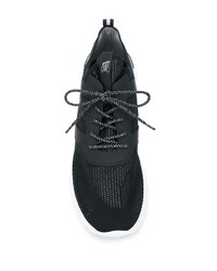 Chaussures de sport noires et blanches Hogan