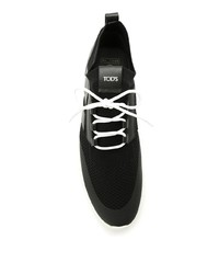 Chaussures de sport noires et blanches Tod's