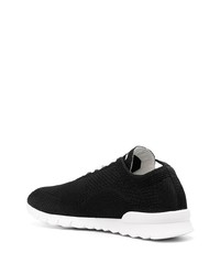 Chaussures de sport noires et blanches Kiton