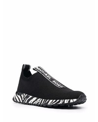 Chaussures de sport noires et blanches Michael Kors