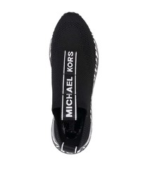 Chaussures de sport noires et blanches Michael Kors