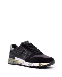 Chaussures de sport noires et blanches Premiata