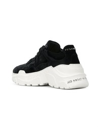 Chaussures de sport noires et blanches Philipp Plein