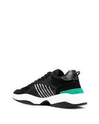 Chaussures de sport noires et blanches DSQUARED2