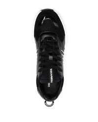 Chaussures de sport noires et blanches DSQUARED2