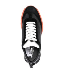 Chaussures de sport noires et blanches DSQUARED2