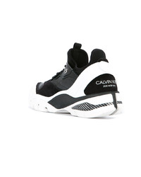 Chaussures de sport noires et blanches Calvin Klein 205W39nyc