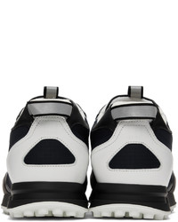 Chaussures de sport noires et blanches Dunhill