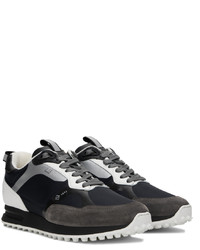 Chaussures de sport noires et blanches Dunhill