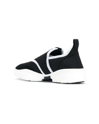 Chaussures de sport noires et blanches Isabel Marant