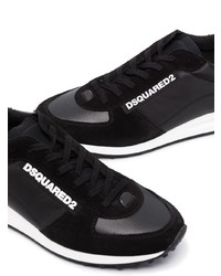 Chaussures de sport noires et blanches DSQUARED2